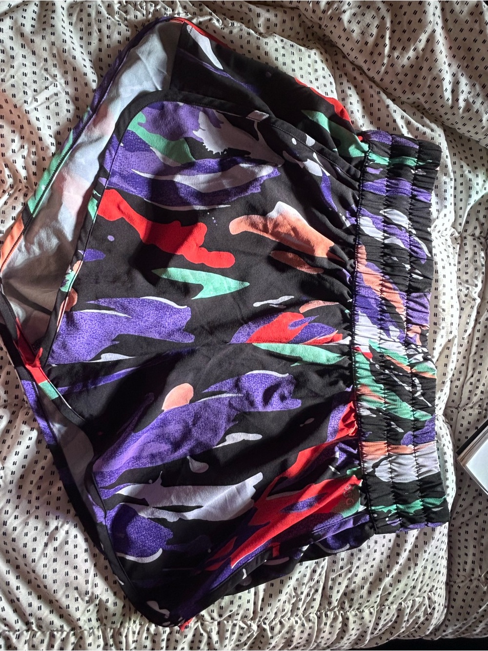DSG Multicolor Camo Athletic Shorts - Black, Purple, Red, Green